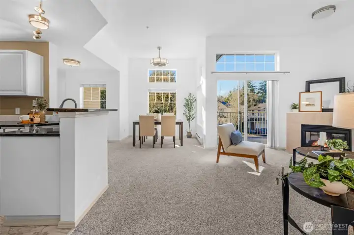 Kitchen bar top for entertaining