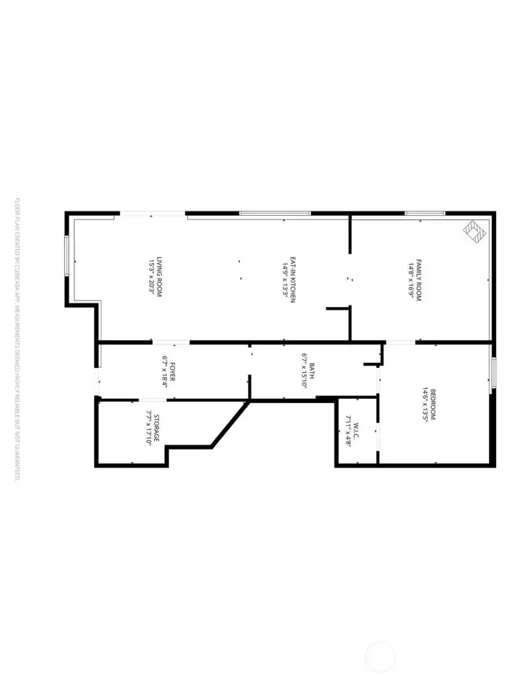 Downstairs floorplan.