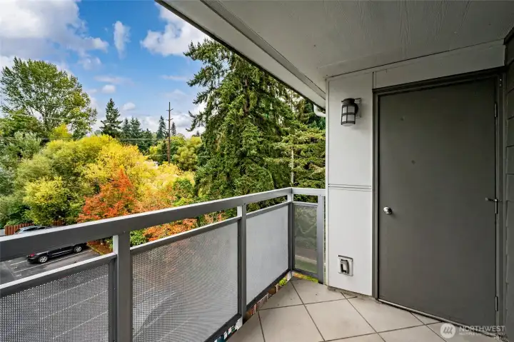 Storage room off deck