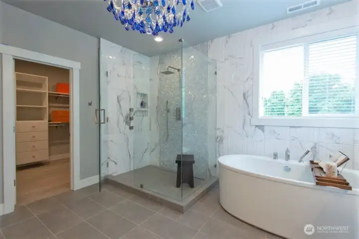 Primary Bathroom Upper Level.