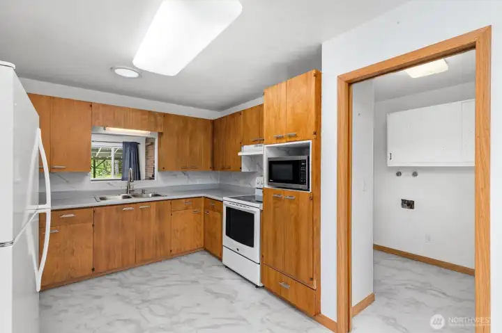 Utility room off of the kitchen.