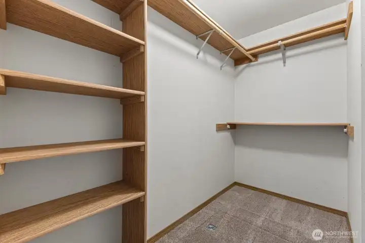 Primary walk-in-closet.
