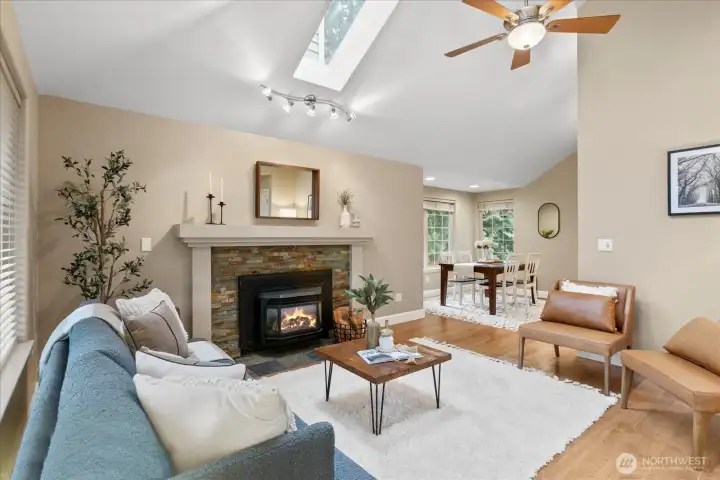 Comfortable family room designed for relaxing and connecting.
