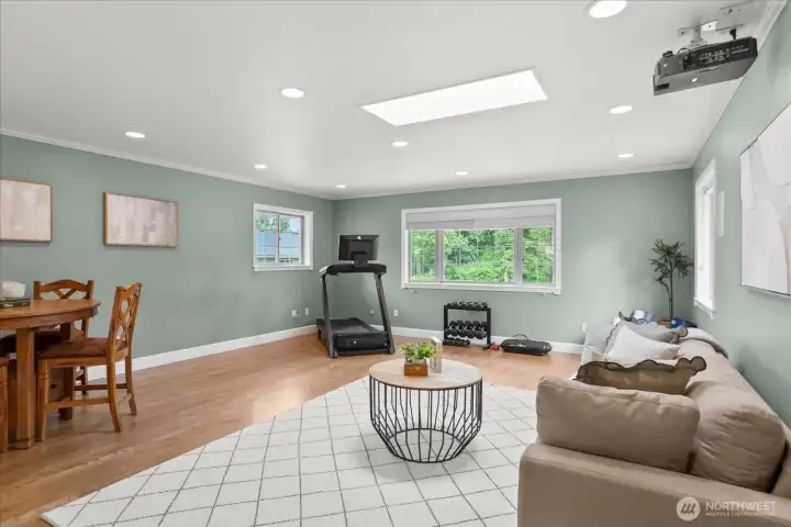 Versatile bonus room with endless possibilities—media room, playroom, gym, office, or guest space.