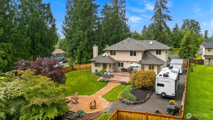 Gated RV parking provides space for all your toys and adventures.