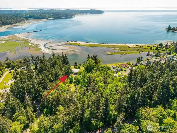 Looking East, Cleveland boasts the largest waterfront parcel on the street. The location and property are un-matched, and just five minutes to Port Hadlock services and everyday amenities.