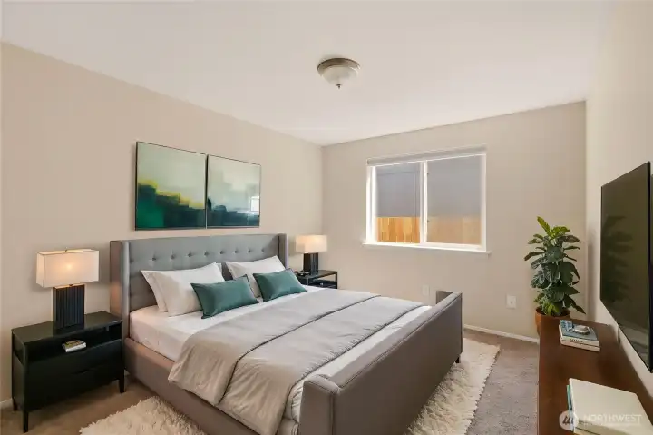 Bedroom #2 Virtually staged