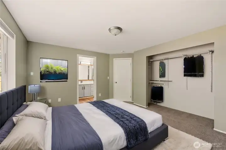 Primary Bedroom virtually staged