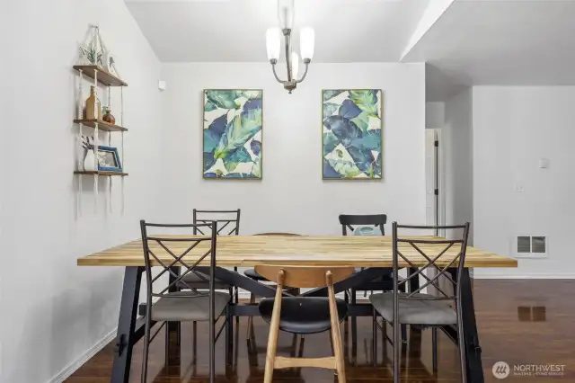 Inviting dining space