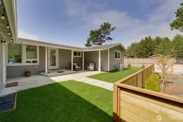 East side patio