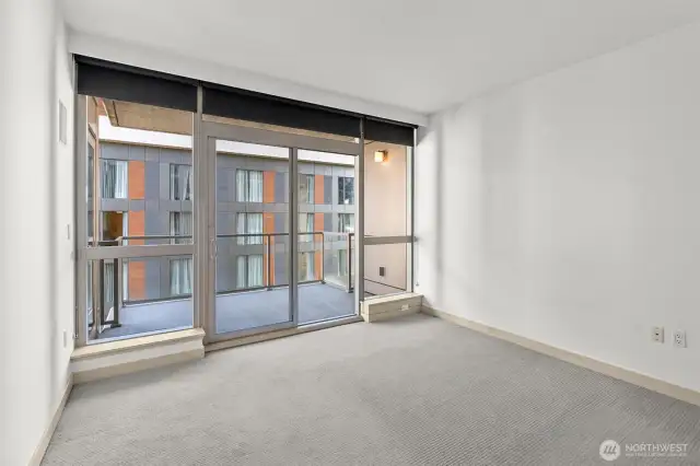 Custom automated blinds.