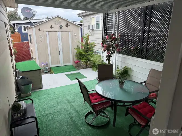 Covered patio