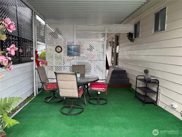 Covered patio