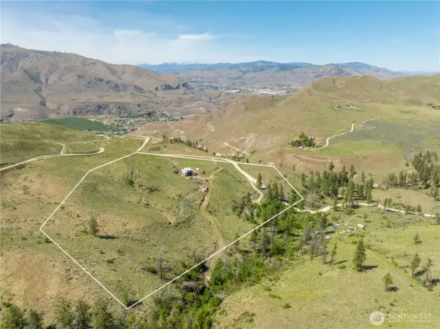 Approximate property lines marked in white.