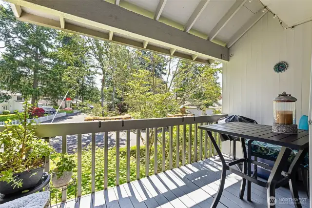 Private balcony with wonderful view.