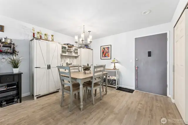 The front door brings you right into the heart  of the home.