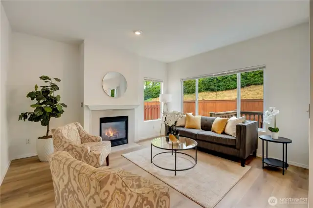 Living Room witH Gas Fireplace
