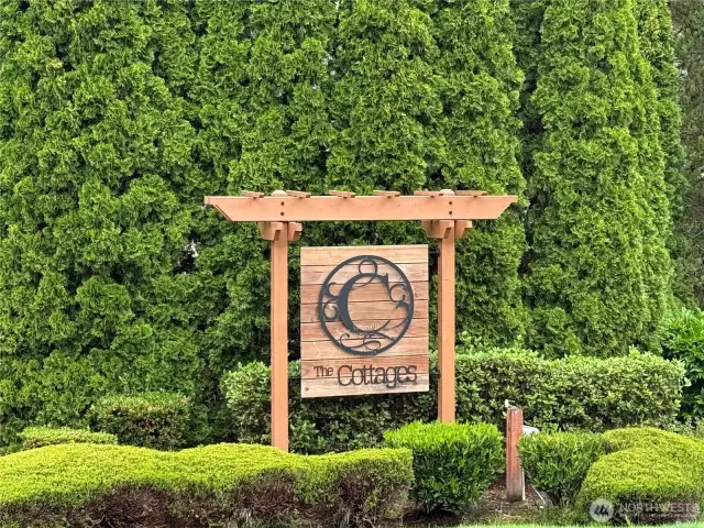 The Cottages Community Sign