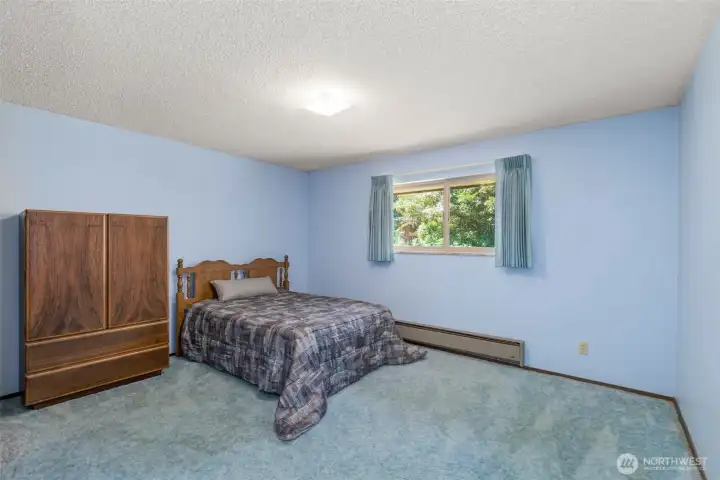 The spacious bedrooms are all on the main level.