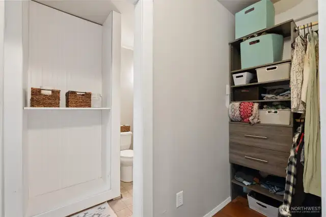 Lower-level Primary Closet