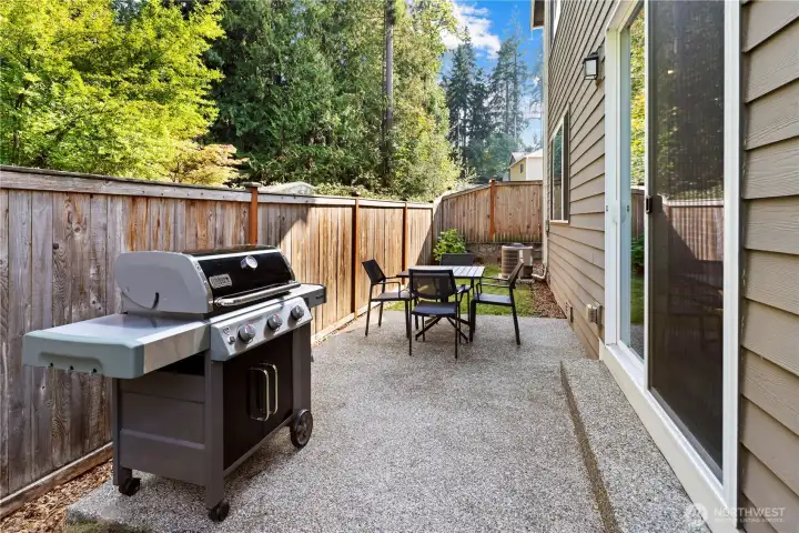 Fenced yard, perfect for play, pets & BBQs