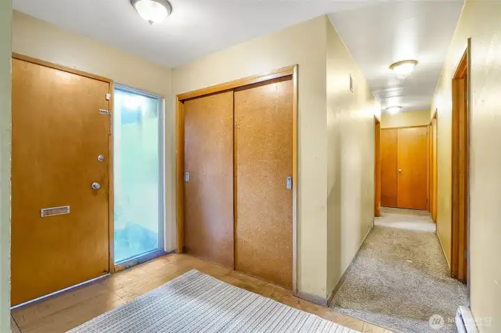 (Tenants furniture removed with AI). Durable flooring and neutral tones for easy customization.