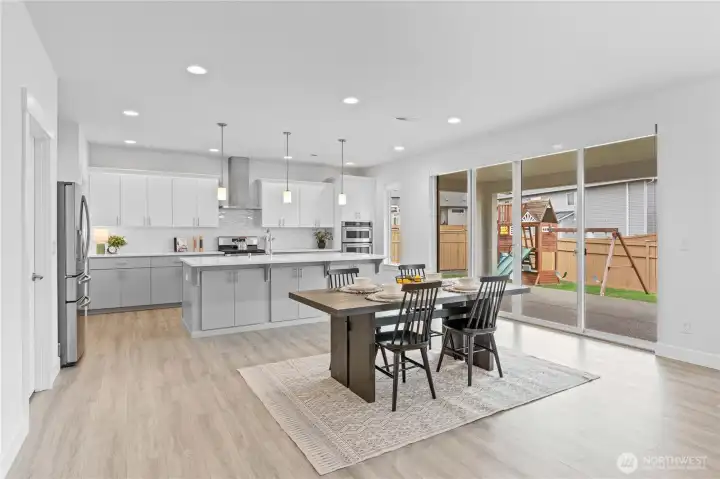 Kitchen Island comes with cabinets on both sides, adding extra storage!