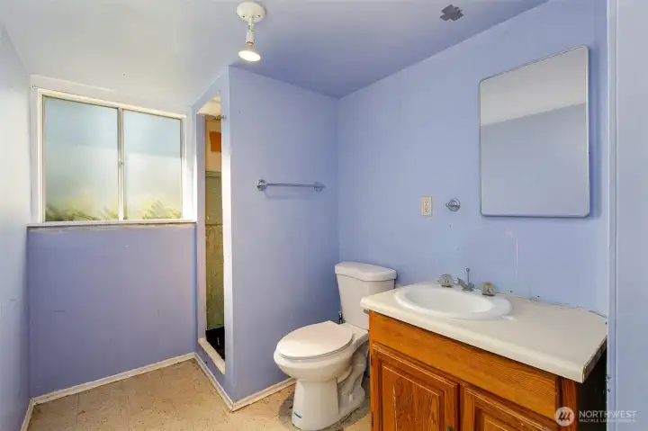 Lower Level Half Bath with possibility of Three-Quarter Bath
