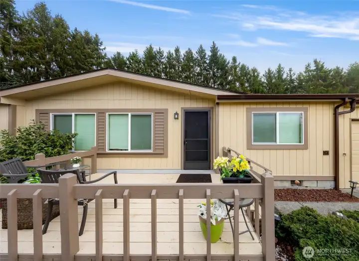 Big front deck on the west side of this home. All new windows in 2024!