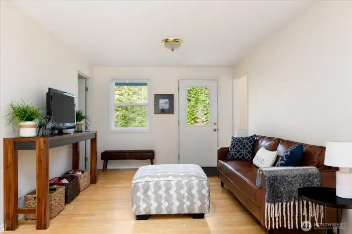 With access from the back yard, you can kick off your shoes and grab a game with those you love.