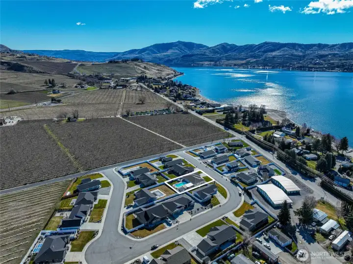 Chelan's iconic mountain and lake scenery.