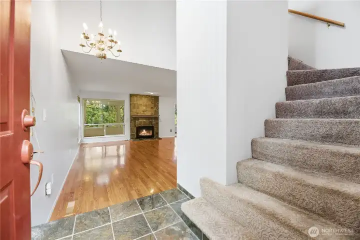 Entry into your front door. Welcome Home!