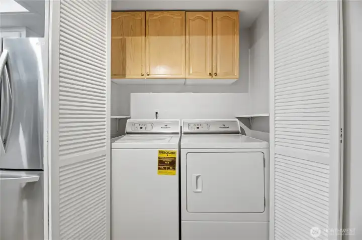 Washer and Dryer comes with the home.