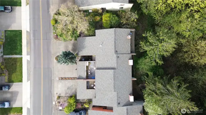 Overlooking Chambers Creek. Enjoy the rushing sounds of water.