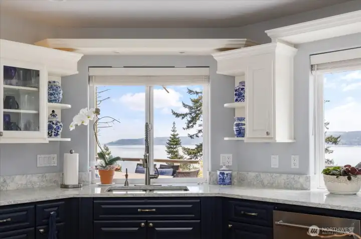 Don't forget the views from the kitchen sink and prep areas!
