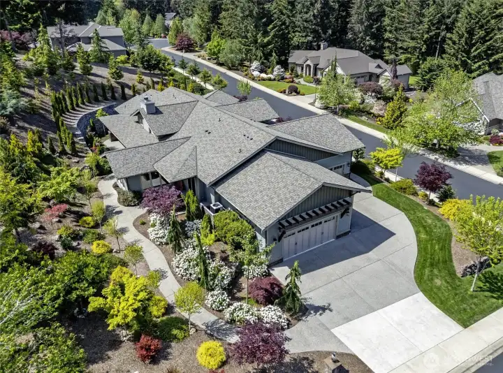 Elevated living in a dreamlike setting. Beautiful landscaping and serene surroundings make every day feel like a retreat.