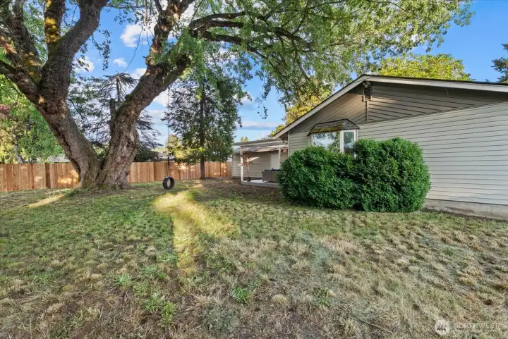 Large lot for you to add on and create a great outdoor space.