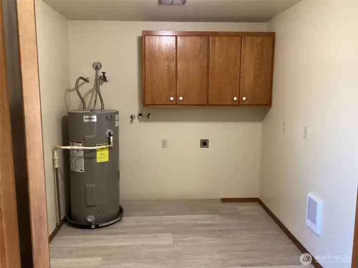 Unit A Laundry Room. New Water Heater Unit A Laundry Room. New Water Heater