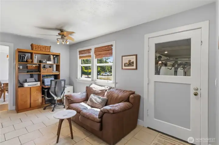 Extra space across from kitchen