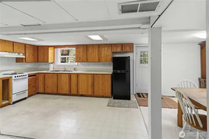 Second kitchen in basement