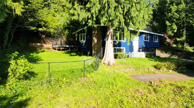 View of the house from the east.