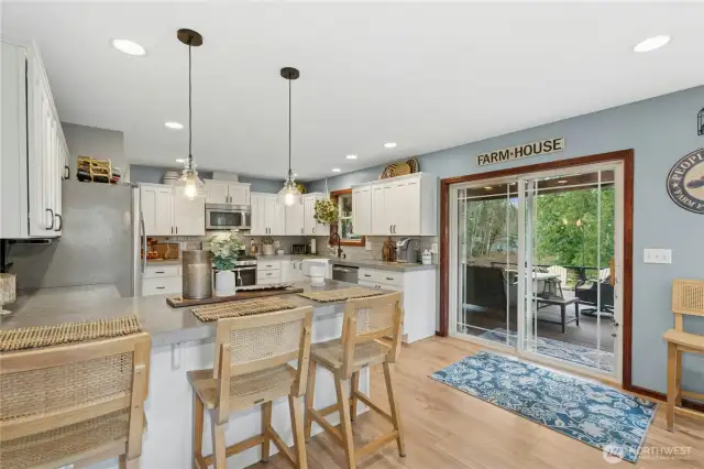 Kitchen with Sitting Area