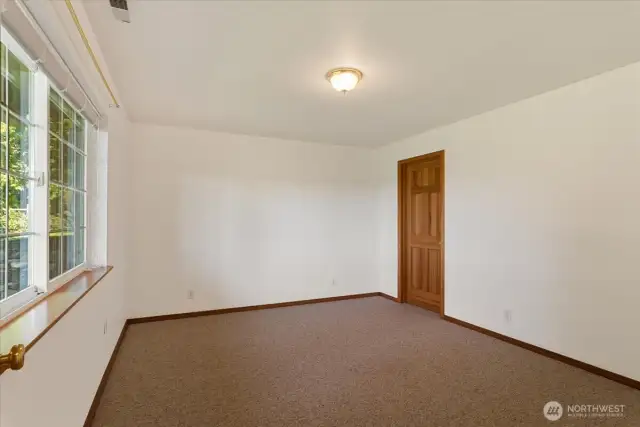 Bedroom with walk in closet on lower level