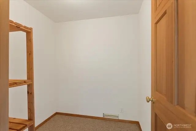 Storage room located on lower level