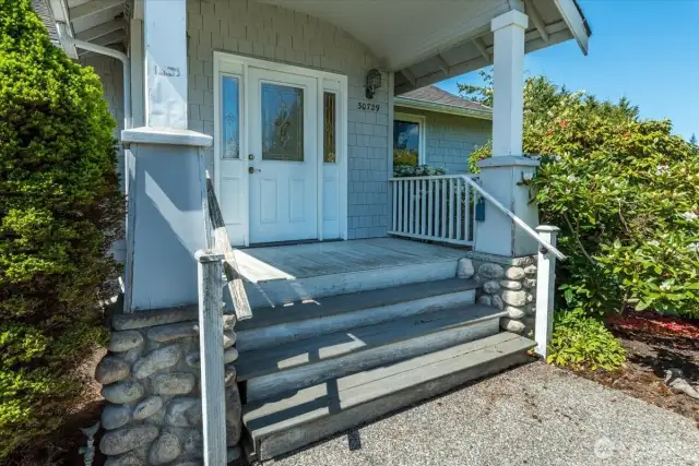 Front porch on main home.