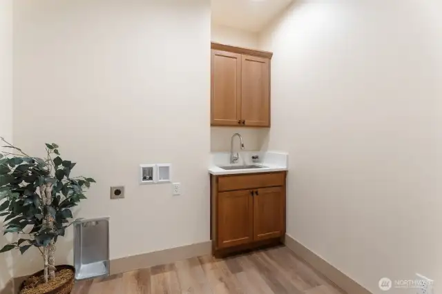 laundry room with deep sink