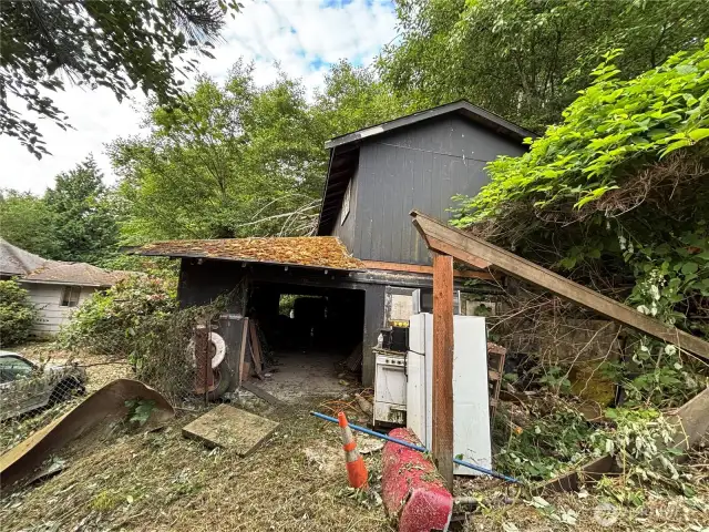 two story, two car garage