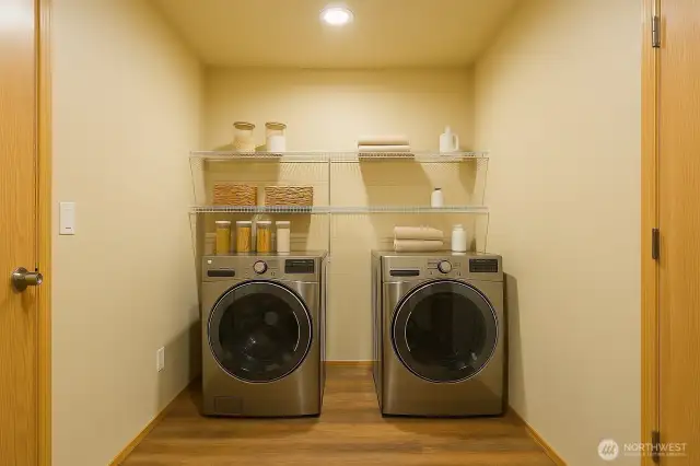 Laundry Room Virtually Staged
