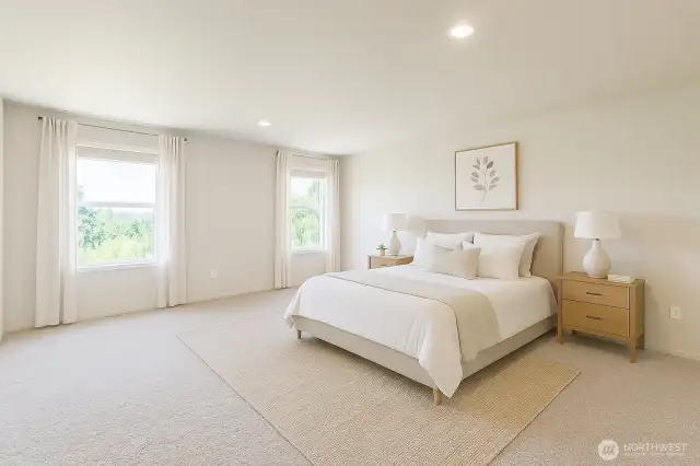 Master Bedroom Virtually Staged