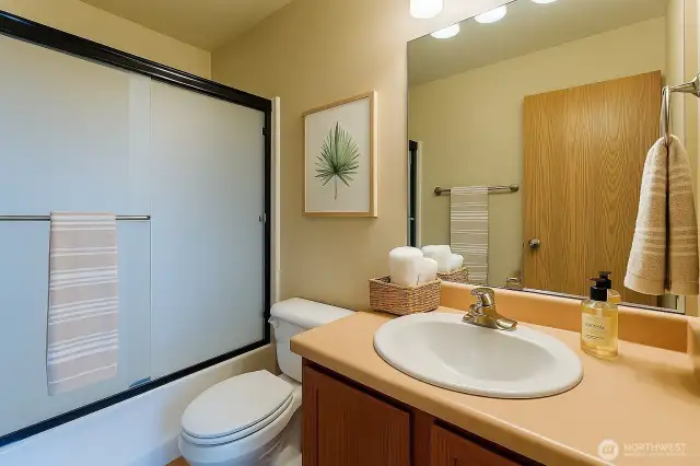 Upstairs Bathroom 1 virtually staged